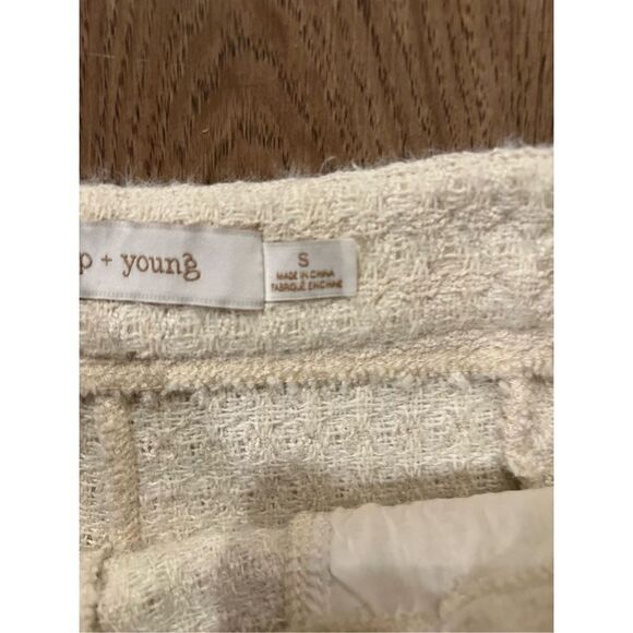 Bishop & Young Colin Shorts High Waisted Shorts - white  Tweed size S NWT$120 - Picture 5 of 6